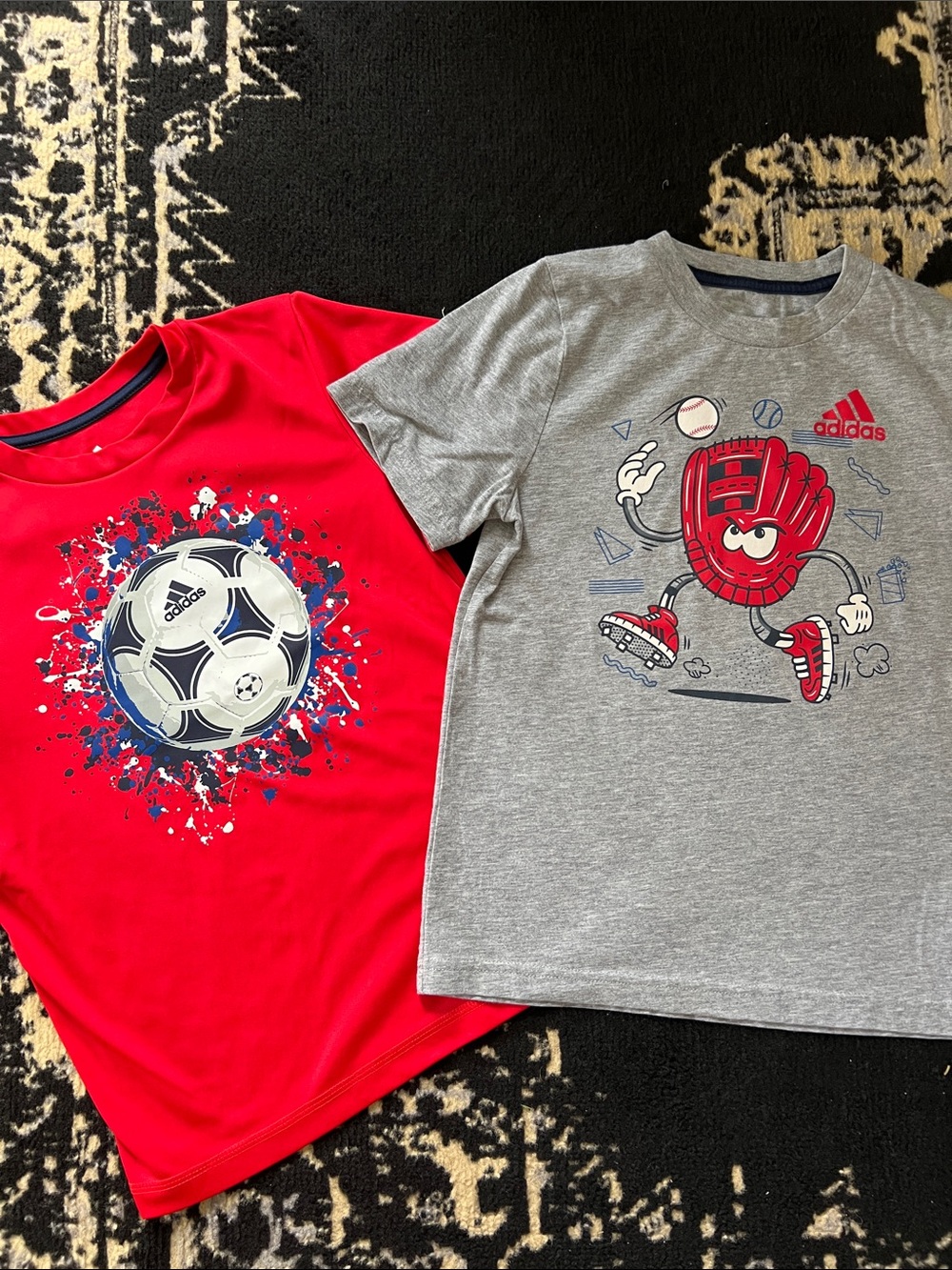 Boys 2 pc Adidas shirt bundle size 6